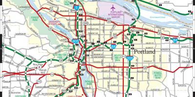 Портленд, Орегон карта метро